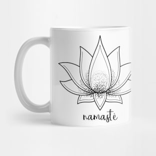 Namasté lotus flower, symbol of purity, resilience Mug